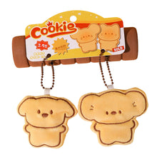 Load image into Gallery viewer, Pair of Magneticed Couple Biscuit Bear Plush Keychain Cute Creative Plush Kawaii Magneted Backpack Pendant Toy Girl Holiday Gift Car Key Accessories
