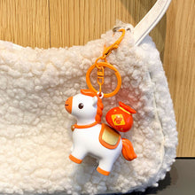 Load image into Gallery viewer, Portable Keychain Rotating Horse Design Key Ring Horse Charm Key Chain Miniature Decompression Toy Pocket-sized Horse Keychain
