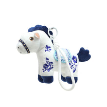 Load image into Gallery viewer, Creative Plush Horse Keychain Mascot Dolls 12cm Stuffed Animal Keyring Cute Chinese Style Zodiac Pony Figurine Birthday New Year Gifts
