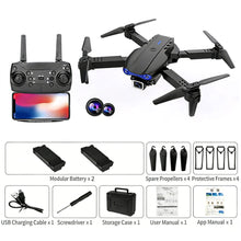 Load image into Gallery viewer, E99 Pro Professional WiFi FPV Drone Wide Angle HD 4K Camera Height Hold Foldable RC Quadcopter Children's Toy Gift
