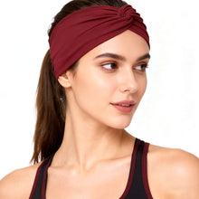 Load image into Gallery viewer, Women Wide Elastic Headbands Hair Wrap Turban Twist Headband Yoga Fitness Running Cycling Sweatband Makeup Hair Hoop
