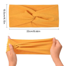 Load image into Gallery viewer, Women Wide Elastic Headbands Hair Wrap Turban Twist Headband Yoga Fitness Running Cycling Sweatband Makeup Hair Hoop
