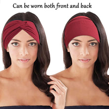 Load image into Gallery viewer, Women Wide Elastic Headbands Hair Wrap Turban Twist Headband Yoga Fitness Running Cycling Sweatband Makeup Hair Hoop
