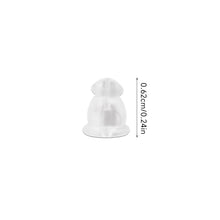 Load image into Gallery viewer, 100Pcs/lot Clear Soft Silicone Rubber Earring Backs Safety Rubber Stopper Jewelry Accessories DIY Ear Plugging
