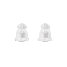 Load image into Gallery viewer, 100Pcs/lot Clear Soft Silicone Rubber Earring Backs Safety Rubber Stopper Jewelry Accessories DIY Ear Plugging
