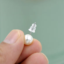 Load image into Gallery viewer, 100Pcs/lot Clear Soft Silicone Rubber Earring Backs Safety Rubber Stopper Jewelry Accessories DIY Ear Plugging

