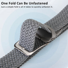 Load image into Gallery viewer, Elastic Woven Belt Casual Women Men's Punched Waist Straps Stretch Canvas Pin Buckle Trouser Belts 130 140 150cm
