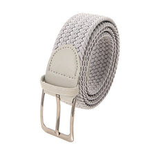 Load image into Gallery viewer, Elastic Woven Belt Casual Women Men's Punched Waist Straps Stretch Canvas Pin Buckle Trouser Belts 130 140 150cm

