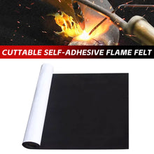Load image into Gallery viewer, Self-adhesive Fireproof Welding Protective Blanket High Temp Insulation Retardant Carbon Felt Welding Blankets Soldering Mat
