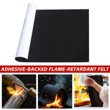 Load image into Gallery viewer, Self-adhesive Fireproof Welding Protective Blanket High Temp Insulation Retardant Carbon Felt Welding Blankets Soldering Mat
