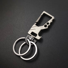 Load image into Gallery viewer, Multi-function Car Keychain with Bottle Opener &amp; Key Waist Clip Hanging Creative Pendant for Couples Gift
