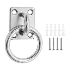 Load image into Gallery viewer, 304 Stainless Steel U-Hook with M5 M6 Thread for Door Boat Ceiling Fan Hanger Multi-purpose Diamond Square Buckle
