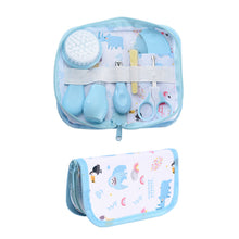 Load image into Gallery viewer, 6Pcs Newborn Baby Care Kit With Storage Bag Nasal Aspirator Nail Scissors Hair Comb Brush Cleaning Tools Set Newborn Gift Kids Healthcare Kit
