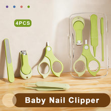 Load image into Gallery viewer, 4pcs/set Baby Nail Clipper Set Children Kids Nail Cutter Scissors Files Small Nail Trimmer Baby Nails Care Tools Baby Care Items
