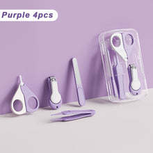 Load image into Gallery viewer, 4pcs/set Baby Nail Clipper Set Children Kids Nail Cutter Scissors Files Small Nail Trimmer Baby Nails Care Tools Baby Care Items
