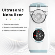 Load image into Gallery viewer, 1200mah Rechargable Adults Children Mini Medical Nebulizer Handheld Nebulizer Outdoor Ultrasonic Atomizer Portable Mute Asthma Inhaler
