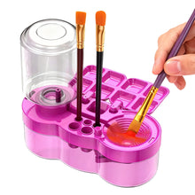 Load image into Gallery viewer, 500ML Paint Brush Cleaner Watercolor Brush Rinser with Drain Cleaner Rinse Cup Paint Water Dispenser Oil Paint Brush Cleaner
