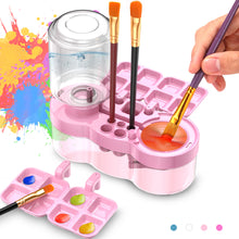 Load image into Gallery viewer, 500ML Paint Brush Cleaner Watercolor Brush Rinser with Drain Cleaner Rinse Cup Paint Water Dispenser Oil Paint Brush Cleaner
