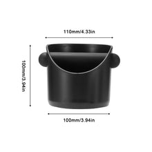 Load image into Gallery viewer, ABS Shock-Absorbent Coffee Knock Box Anti-slip Espresso Knocking Slag Coffee Grounds Organizer Coffee Powder Bucket Espresso Dump Bin

