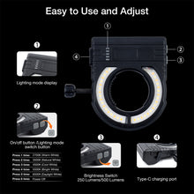 Load image into Gallery viewer, Auto Body Paint Spray Gun Lighting Light Tool Adjustable Color Temperature Shadowless Work Light for Painting Refinishing
