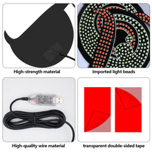 Load image into Gallery viewer, Devil's Eye Car Rear Window LED Decorative Light Warning Light Devil Eye Atmosphere Light Auto Decoration Accessories
