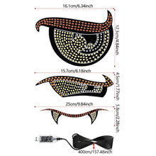 Load image into Gallery viewer, Devil's Eye Car Rear Window LED Decorative Light Warning Light Devil Eye Atmosphere Light Auto Decoration Accessories
