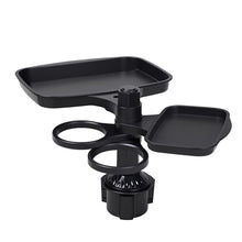 Load image into Gallery viewer, Multifunctional Car Cup Holder &amp; Foldable Tray Organizer Phone Holder with Drink &amp; Snack Tray for Coffee Adjustable Storage Holder

