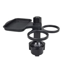 Load image into Gallery viewer, Multifunctional Car Cup Holder &amp; Foldable Tray Organizer Phone Holder with Drink &amp; Snack Tray for Coffee Adjustable Storage Holder

