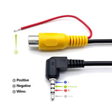 Load image into Gallery viewer, 2.5mm 4-Pin to RCA Female Adapter Extension Cable 2.4M For Car GPS Navigation Unit &amp; Audio Video Connection Car Stereo Cable
