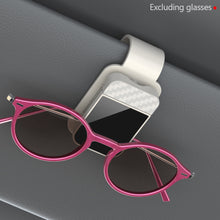 Load image into Gallery viewer, Magnetic Car Sunglasses Holder Clip Sun Visor Glasses Shades Organizer Interior Storage Accessory
