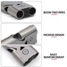 Load image into Gallery viewer, Outdoor Survival High Decibels Whistle Practical Whistle Stainless Steel Portable Camping Hiking Sports Cheer leading Whistle
