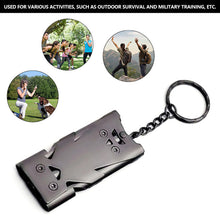 Load image into Gallery viewer, 180DB Outdoor Survival High Decibels Whistle Practical Whistle Stainless Steel Portable Camping Hiking Sports Cheer leading Whistle
