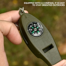 Load image into Gallery viewer, 4 IN 1Survival Whistle With Compass Outdoor Multifunctional Tool Multifunctional Tool Loud Whistle Clear Sound For Kayaking
