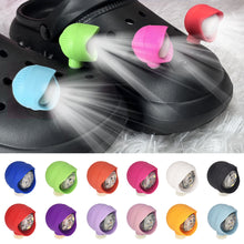 Load image into Gallery viewer, 2Pcs Shoe Headlights Waterproof Shoe Charms Accessories for Crocs Shoes 3 Light Modes for Camping Outdoor Sports Walking Dog Adult Kid Gift
