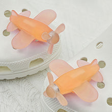 Load image into Gallery viewer, 2Pcs Luminous Shoes Charms for Crocs Shoe Decoration Girl Boy Ornaments Cute Airplane Slippers Accessories Gift
