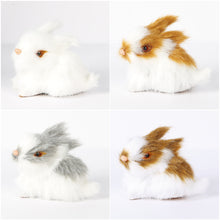 Load image into Gallery viewer, Simulation Rabbit Plush Toy Children Cognition Chicken Model Figurine Realistic Furry Animal Doll Easter Gift Kids
