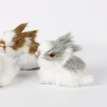 Load image into Gallery viewer, Simulation Rabbit Plush Toy Children Cognition Chicken Model Figurine Realistic Furry Animal Doll Easter Gift Kids
