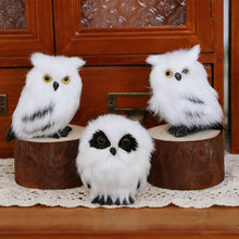 Load image into Gallery viewer, Simulation Owl Exquisite Pendant with Santa Hat Cute Furry Home Christmas Tree Decoration Adornment Simulation Plush Toys Kids Gift
