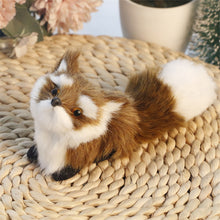 Load image into Gallery viewer, Simulation Mini Fox Model Cute Imitation Laying Sleeping Sitting Fox Ornaments Children Birthday Gifts Home Decoration Plush Figures Craft
