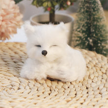 Load image into Gallery viewer, Simulation Mini Fox Model Cute Imitation Laying Sleeping Sitting Fox Ornaments Children Birthday Gifts Home Decoration Plush Figures Craft
