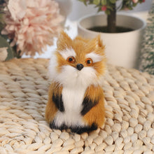 Load image into Gallery viewer, Simulation Mini Fox Model Cute Imitation Laying Sleeping Sitting Fox Ornaments Children Birthday Gifts Home Decoration Plush Figures Craft
