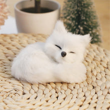 Load image into Gallery viewer, Simulation Mini Fox Model Cute Imitation Laying Sleeping Sitting Fox Ornaments Children Birthday Gifts Home Decoration Plush Figures Craft
