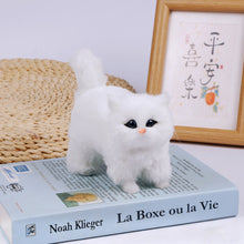 Load image into Gallery viewer, Simulation Cat Model Plush Toy Plush Cats Children Cognition Realistic Furry Imitation Animal Doll Home Decor Figurine Kids Gift
