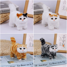 Load image into Gallery viewer, Simulation Cat Model Plush Toy Plush Cats Children Cognition Realistic Furry Imitation Animal Doll Home Decor Figurine Kids Gift
