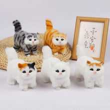Load image into Gallery viewer, Simulation Cat Model Plush Toy Plush Cats Children Cognition Realistic Furry Imitation Animal Doll Home Decor Figurine Kids Gift
