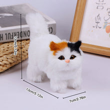 Load image into Gallery viewer, Simulation Cat Model Plush Toy Plush Cats Children Cognition Realistic Furry Imitation Animal Doll Home Decor Figurine Kids Gift
