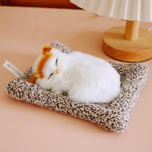 Load image into Gallery viewer, Simulation Mini Cat Cloth Pad Plush Cats Children Birthday Gifts Creative Imitation Ornaments Home Fireplace Christmas Decoration
