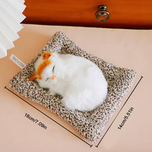 Load image into Gallery viewer, Simulation Mini Cat Cloth Pad Plush Cats Children Birthday Gifts Creative Imitation Ornaments Home Fireplace Christmas Decoration
