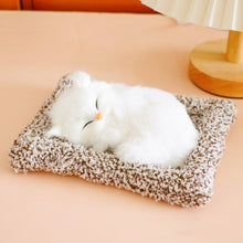 Load image into Gallery viewer, Simulation Mini Cat Cloth Pad Plush Cats Children Birthday Gifts Creative Imitation Ornaments Home Fireplace Christmas Decoration
