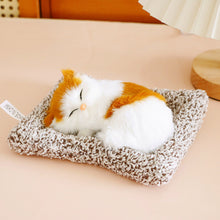 Load image into Gallery viewer, Simulation Mini Cat Cloth Pad Plush Cats Children Birthday Gifts Creative Imitation Ornaments Home Fireplace Christmas Decoration
